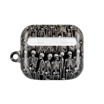 Skeleton Pattern AirPod Case, Cute Halloween Accessory, Spooky Gift for Music Lovers, Fun Phone Accessories, Unique Earbud Holder