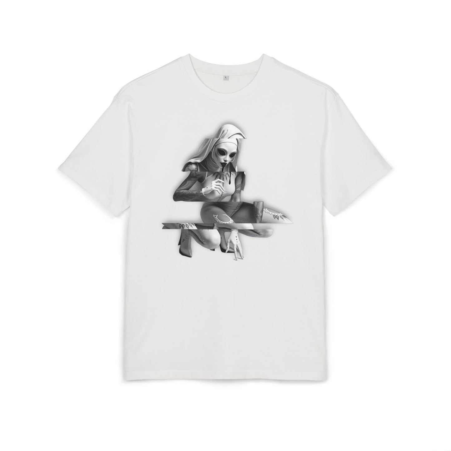 Unisex Heavy Oversize Tee with Horror Design