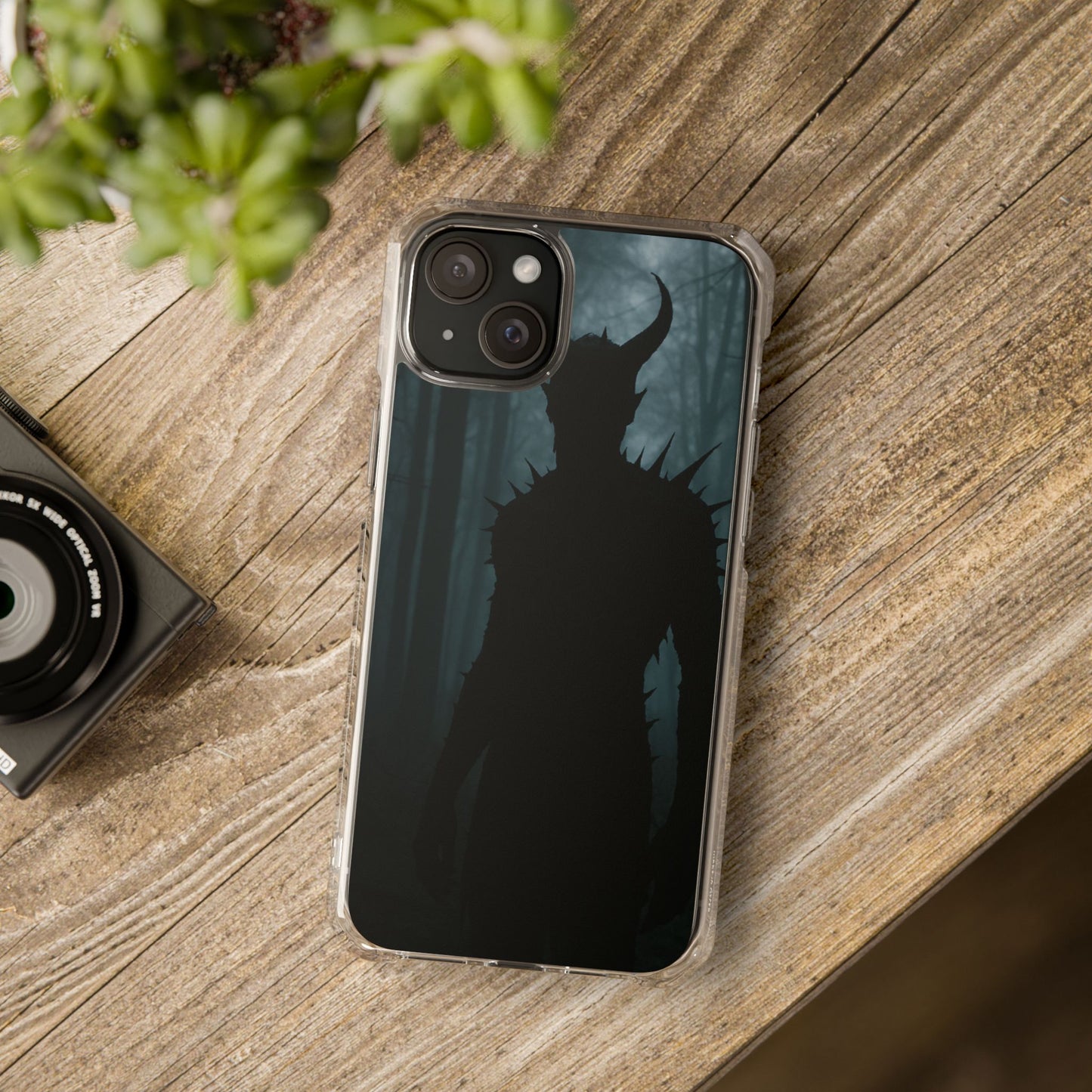 Magnetic Phone Cases, Dark Fantasy Case, Spooky Halloween Accessory, Gift for Gamers, Customizable Clear Impact Cover
