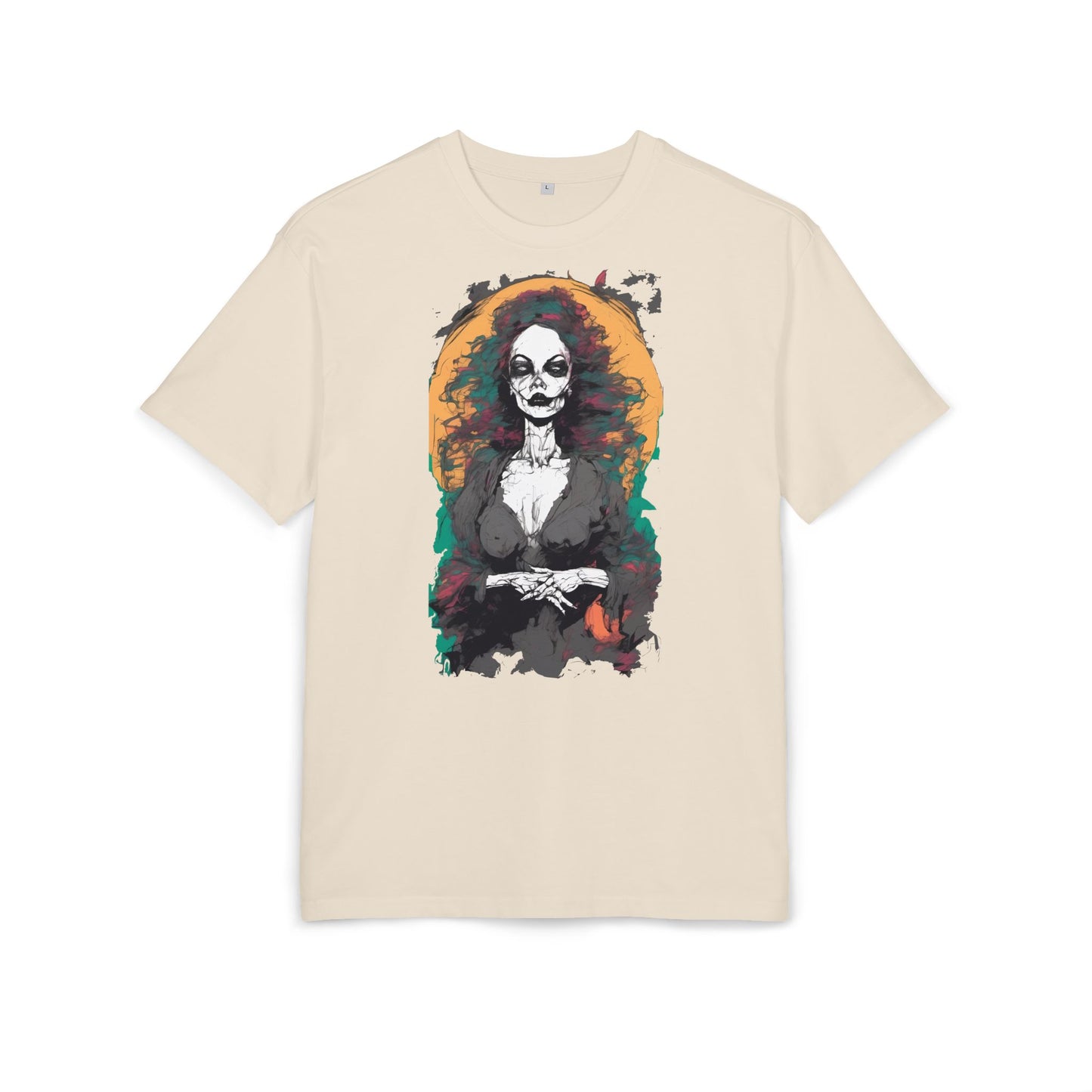 Gothic Art Oversized Tee - Perfect for Halloween Celebrations, Casual Outfits, Gift for Art Lovers, Unique Graphic Tee, Spooky Style