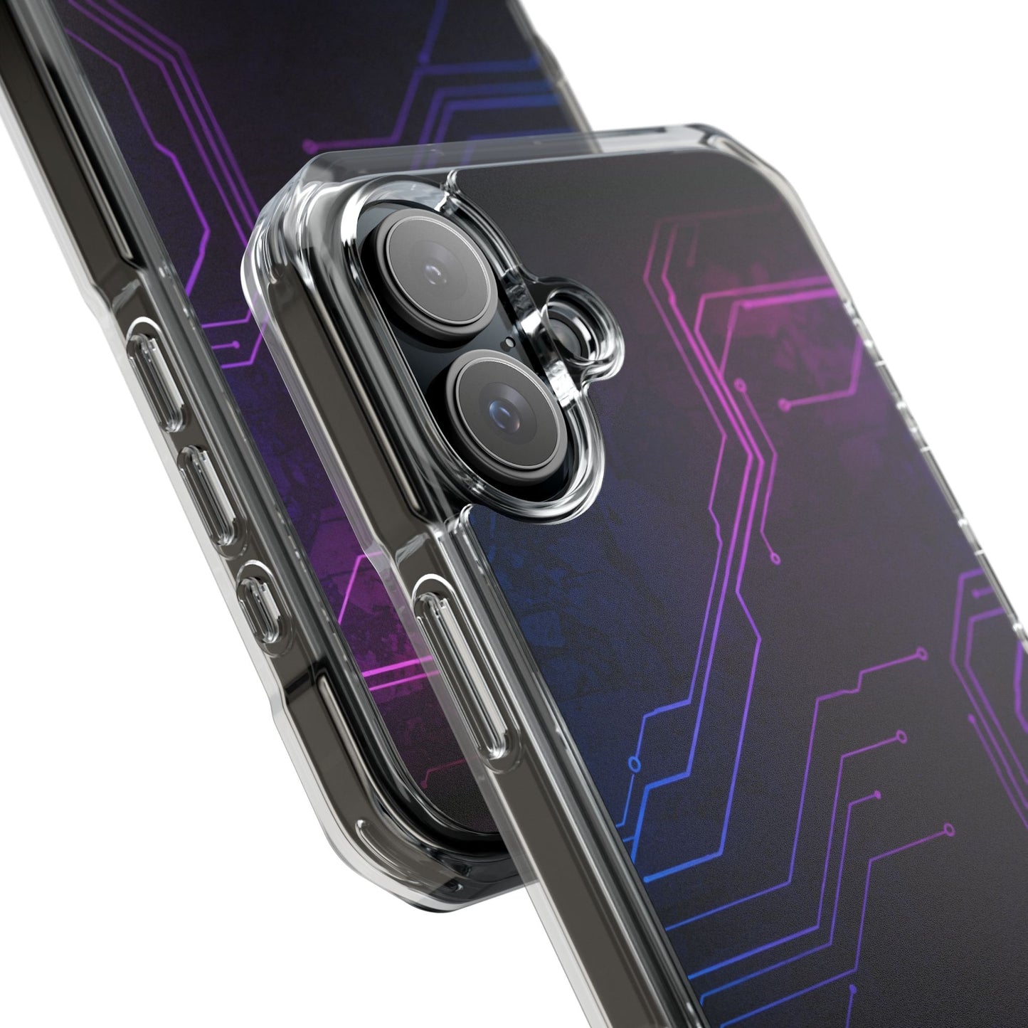 Magnetic Clear Phone Case - Tech-Inspired Design for Gamers, Stylish Protection, Gift for Tech Lovers, Phone Accessories, Customizable Case