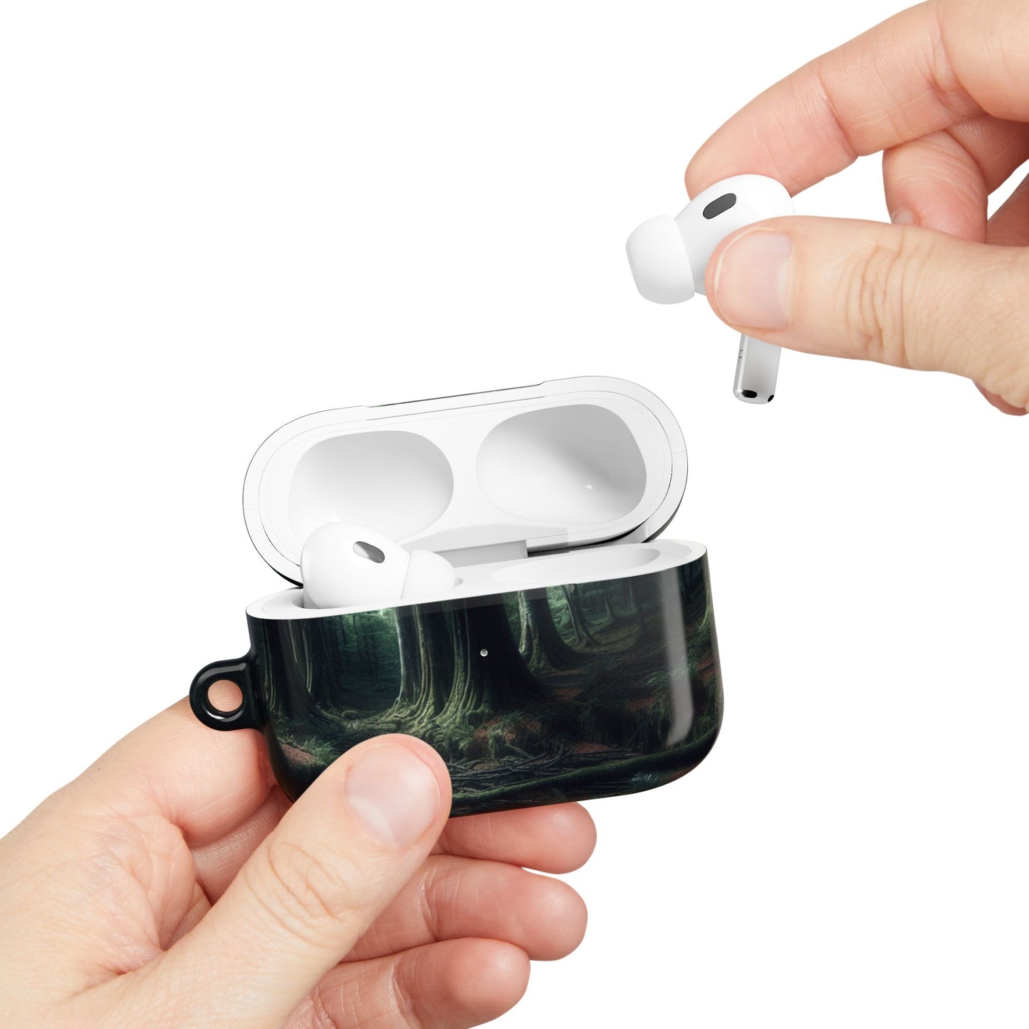 Nature-Inspired AirPod Cases, Forest Style Protective Cover, Eco-Friendly Gift for Nature Lovers, Tech Accessory for Travel
