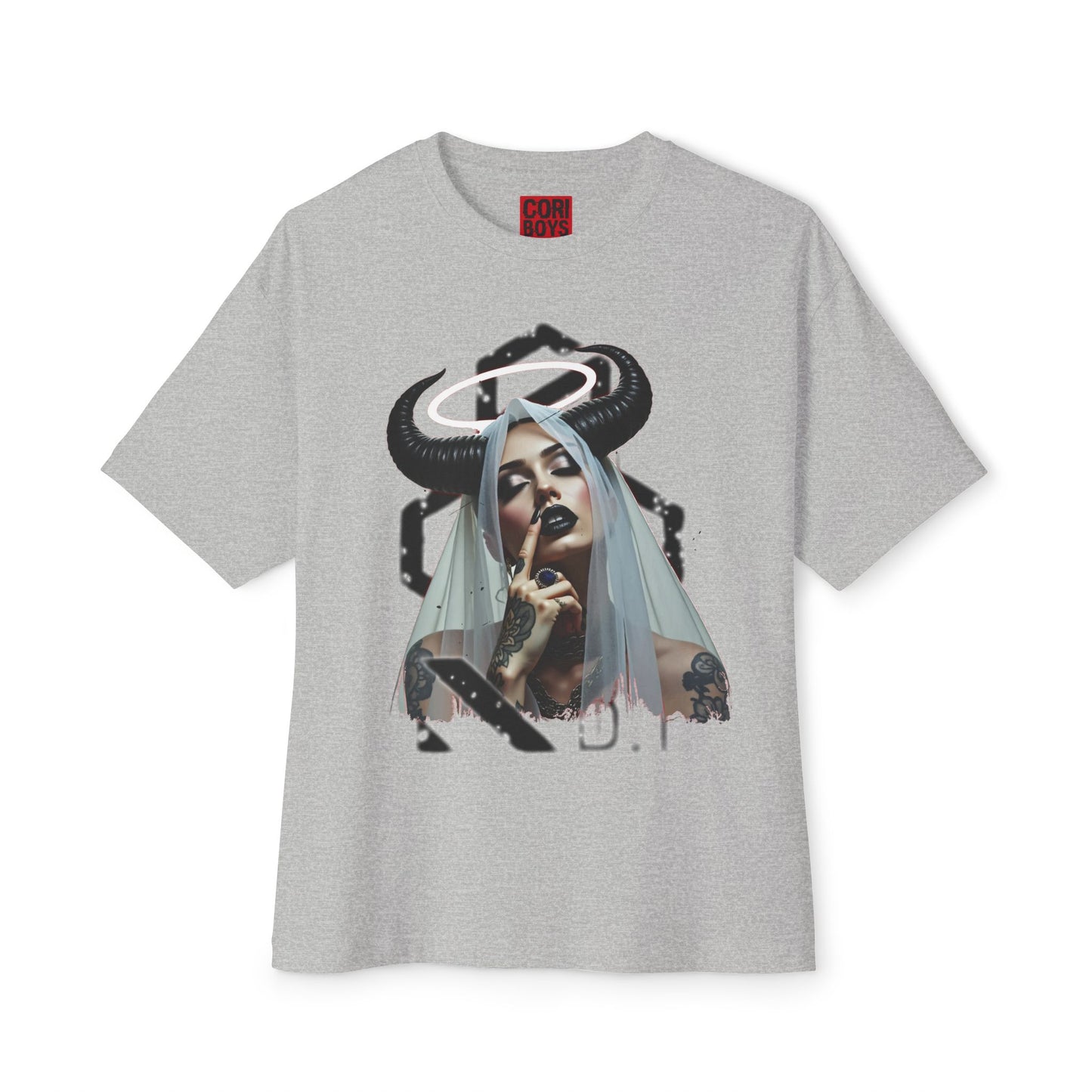 Edgy Graphic Tee, Unisex Oversized Boxy Tee, Alternative Fashion Shirt, Unique Apparel, Statement Top, Gift for Her