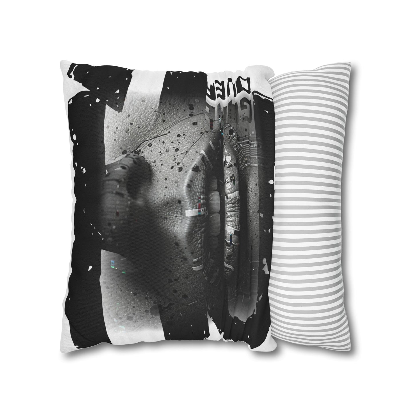 Stylish Spun Polyester Pillowcase, Decorative Accent, Unique Home Decor, Modern Living Room Cushion, Gift for Art Lovers