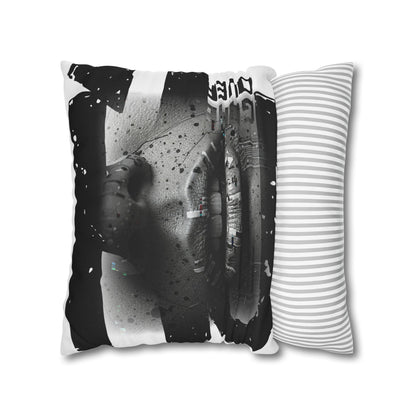 Stylish Spun Polyester Pillowcase, Decorative Accent, Unique Home Decor, Modern Living Room Cushion, Gift for Art Lovers