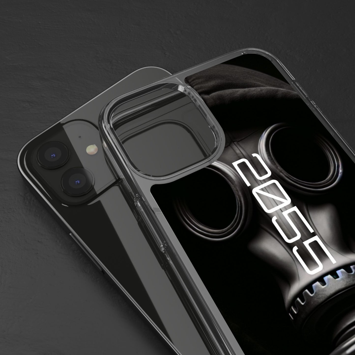 Phone Case Dystopian Gas Mask Design