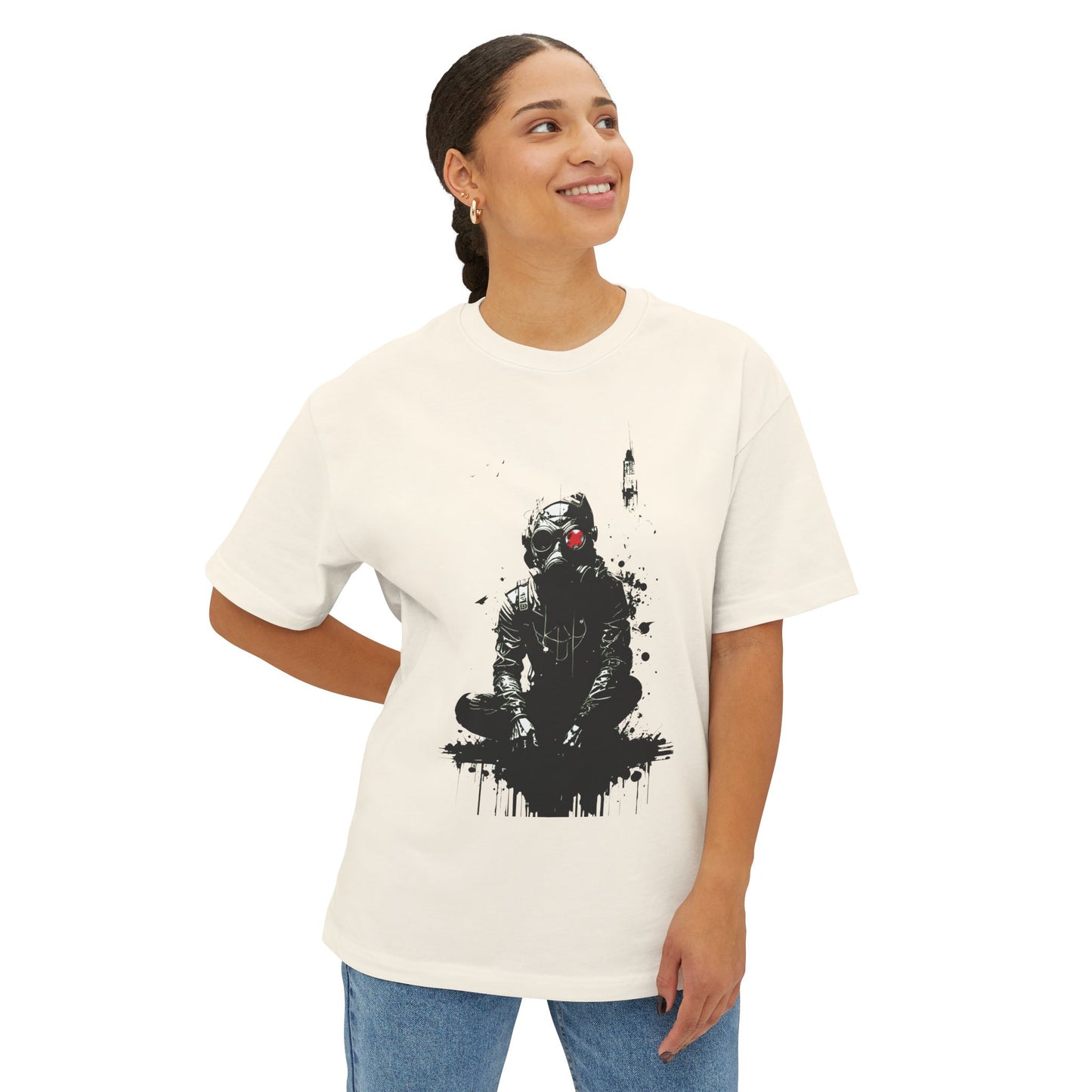 Street Art Graphic Tee for Casual Vibes, Unisex Oversized Boxy Tee, Cool Streetwear Top, Gift for Art Lovers, Perfect for Festivals, [...]