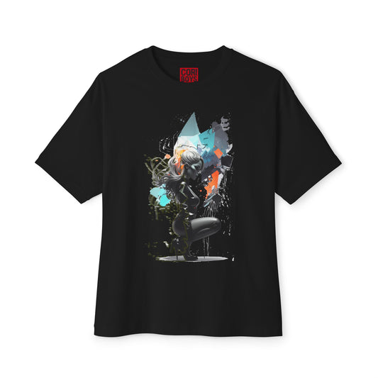 Artistic Unisex Oversized Boxy Tee - Trendy Graphic T-Shirt, Casual Wear, Gift for Art Lovers, Summer Outfit, Streetwear Style