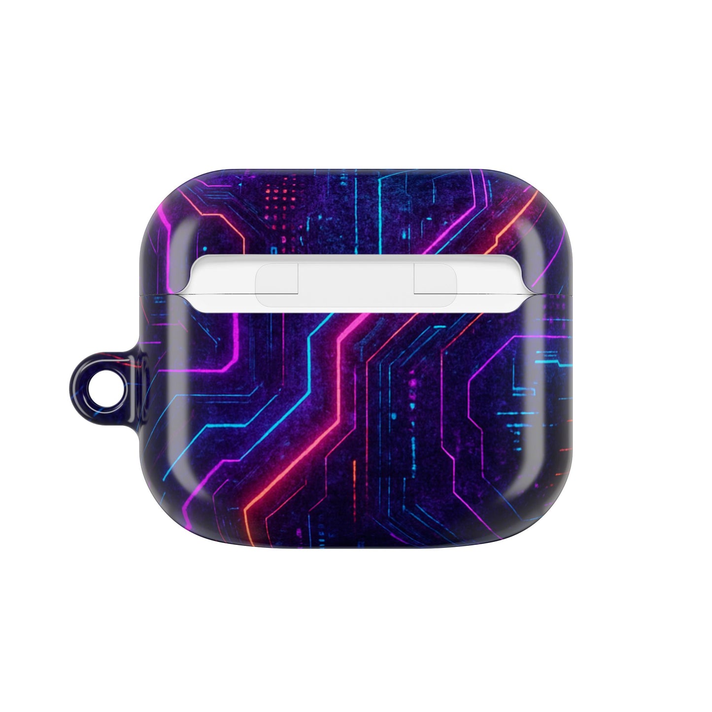 Futuristic AirPod Case, Cyberpunk Earbud Holder, Neon Accessory, Tech Gift for Gadget Lovers, Sleek & Stylish Protection
