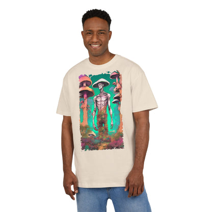 Psychedelic Alien Oversize Tee, Unisex Graphic T-Shirt, Casual Streetwear, Gift for Sci-Fi Lovers, Festival Apparel