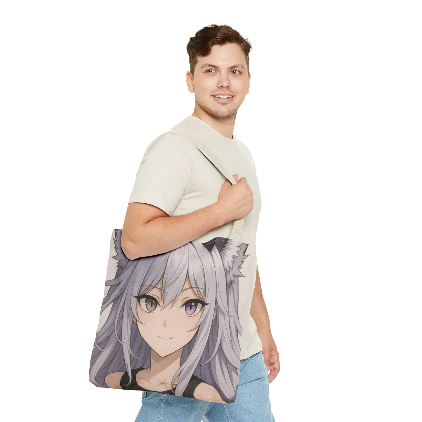 Anime-Themed Tote Bag, Stylish Carryall for Fans, Cute and Practical Gift for Occasions, Perfect for School, Shopping, and Events