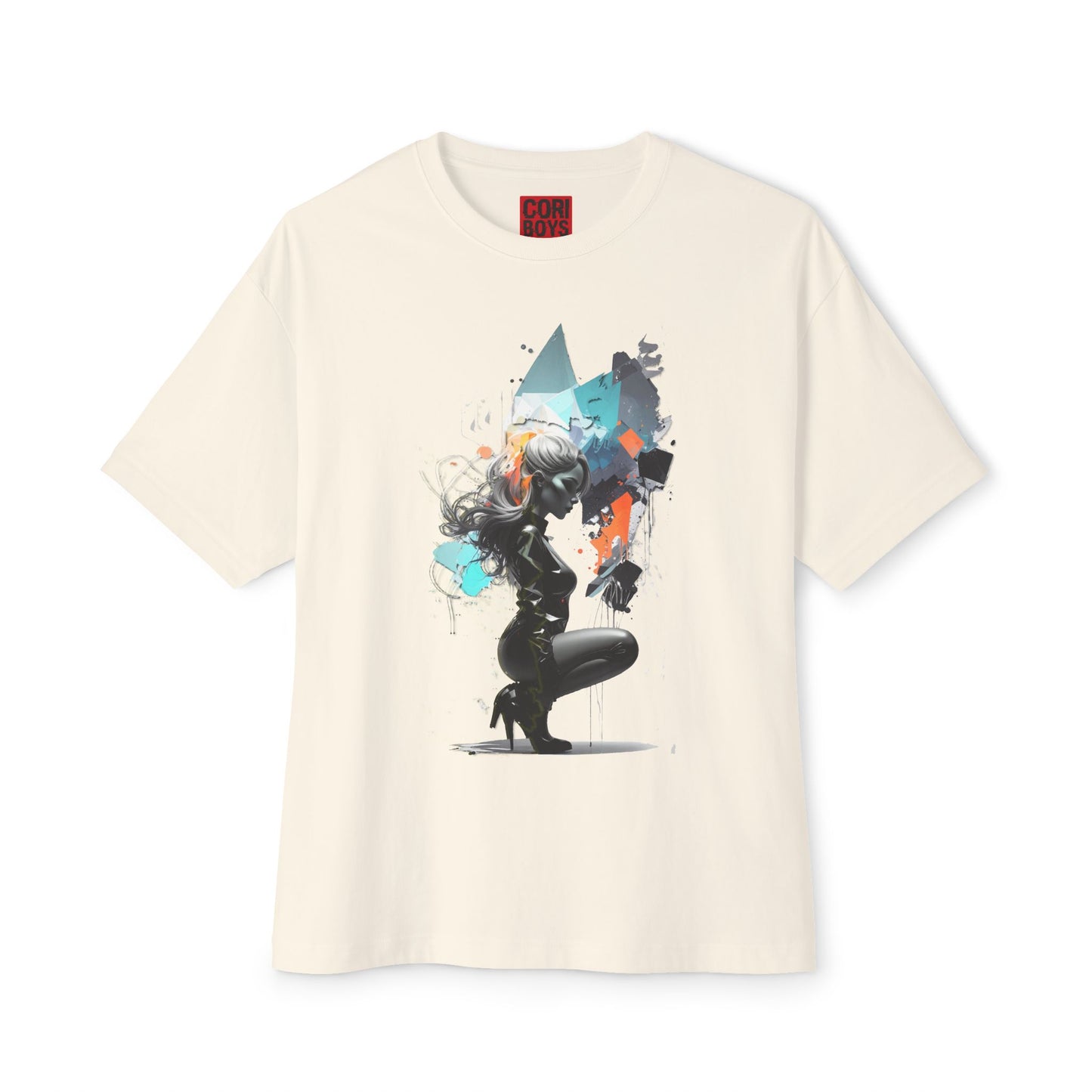 Artistic Unisex Oversized Boxy Tee - Trendy Graphic T-Shirt, Casual Wear, Gift for Art Lovers, Summer Outfit, Streetwear Style