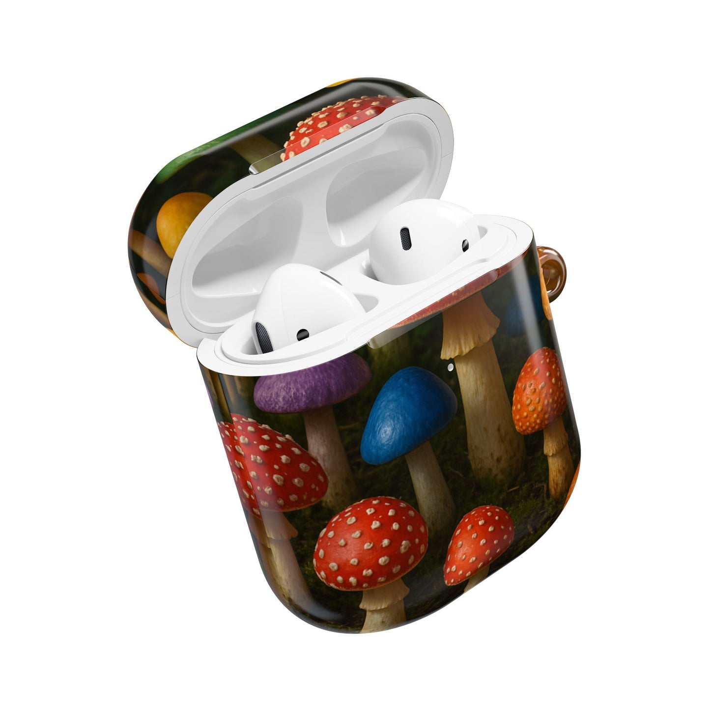 Colorful Mushroom AirPod Case - Quirky, Fun, Eco-Friendly Accessory for Nature Lovers, Perfect Gift for Birthdays, Holidays