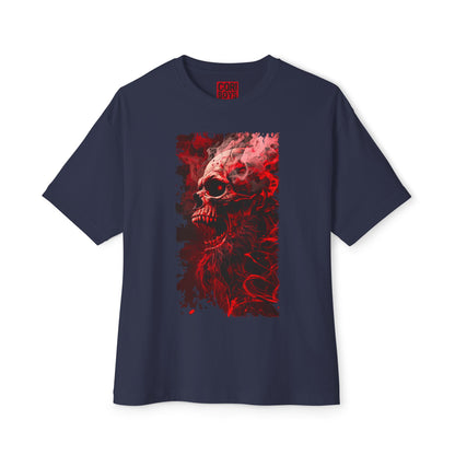 Gothic Skull Graphic Tee, Unisex Oversized T-Shirt, Edgy Streetwear, Halloween Apparel, Alternative Fashion, Gift for Goth Friends