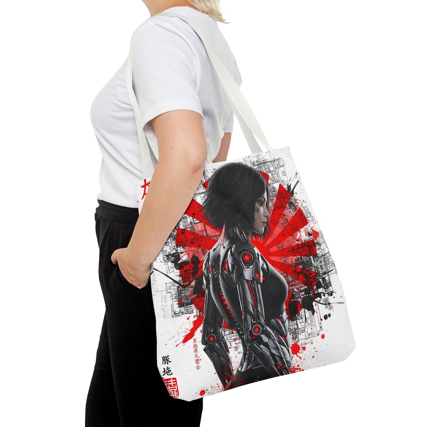 Futuristic Anime Tote Bag - Stylish, Unique, and Perfect for Everyday Use, Gifts for Anime Fans, Shopping, Beach, and Gym