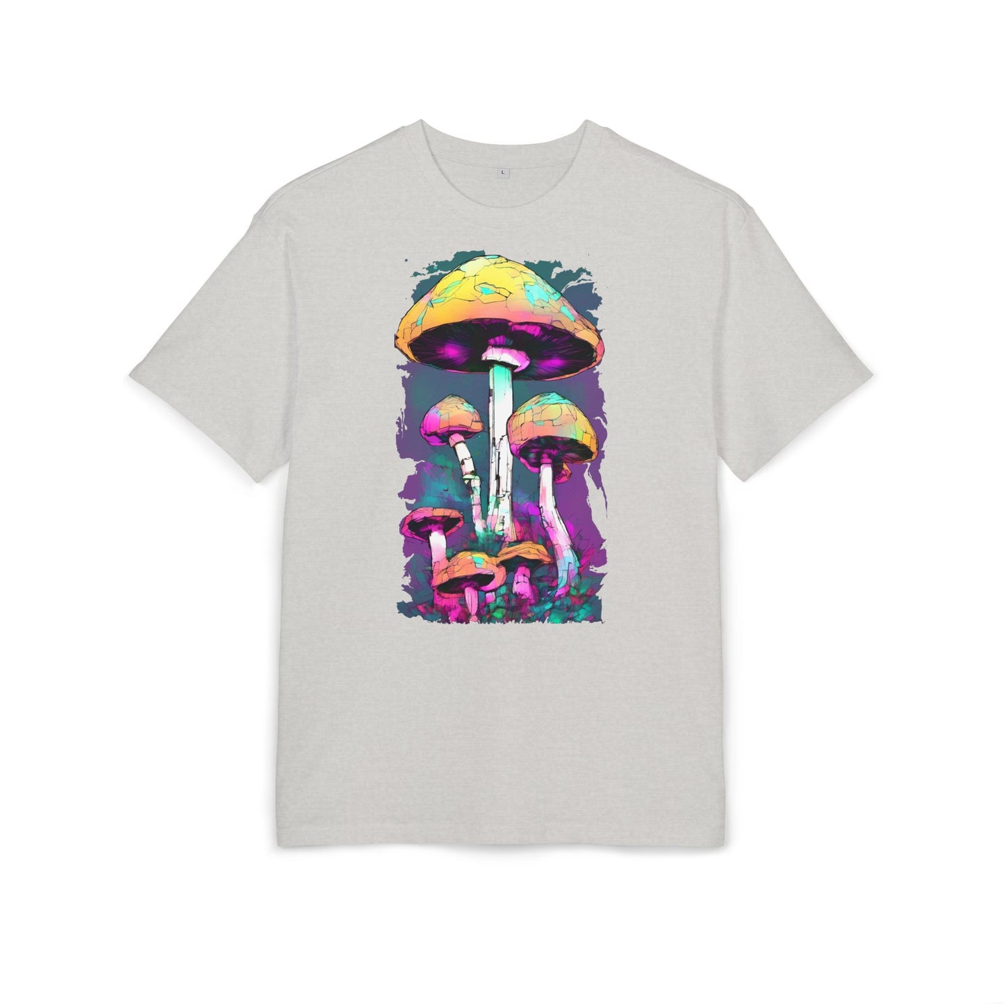 Trippy Mushroom Unisex Oversize Tee | Psychedelic Art Shirt, Retro Graphic Tee, Festival Wear, Gift for Nature Lovers, Streetwear
