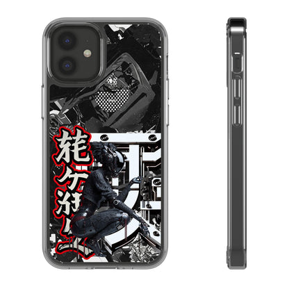 Clear Phone Case with Stylish Graphic Design for Tech Enthusiasts