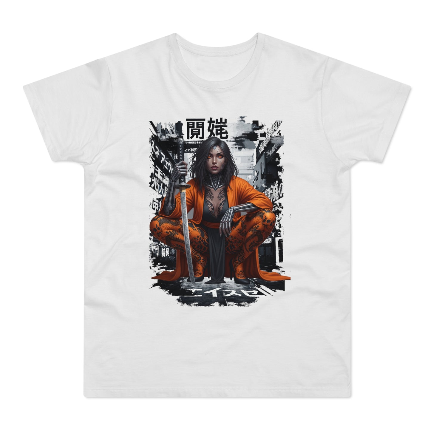 Urban Samurai Unisex T-shirt, Graphic Tee for Anime Fans, Streetwear Fashion, Unique Gift for Birthdays, Casual Wear