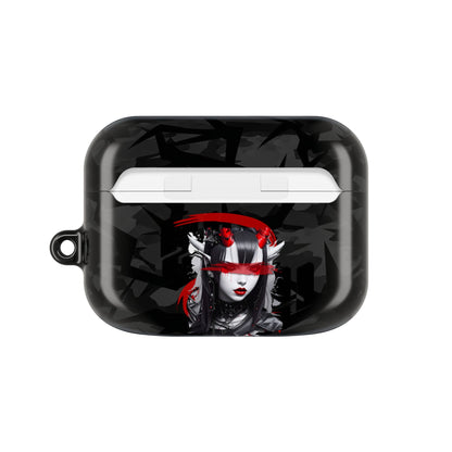 Edgy Gothic AirPod Case, Stylish Accessories for Music Lovers, Unique Gift for Birthdays, Holidays, and Festivals, Protective Cover