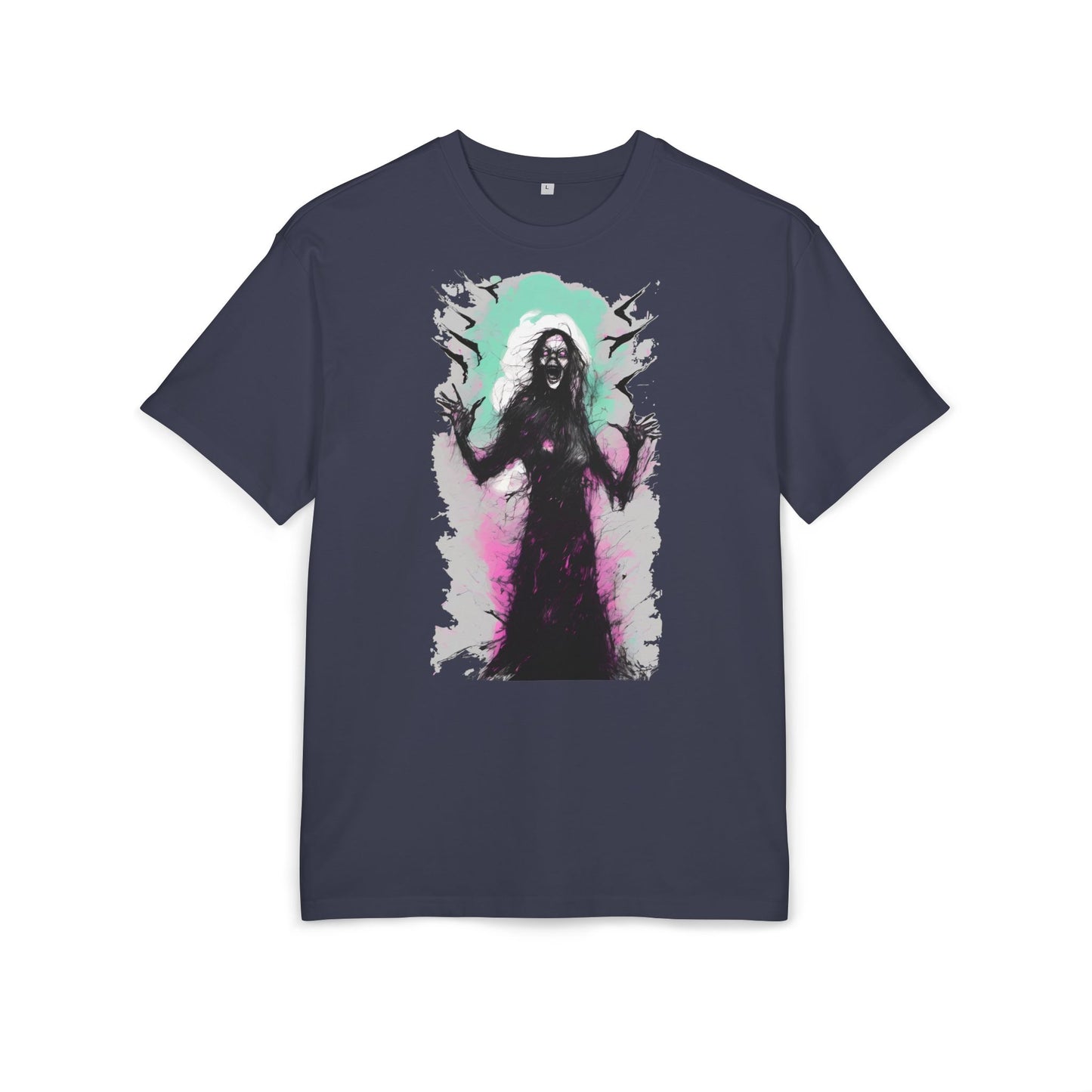 Spooky Witch Oversize Tee - Halloween Shirt, Graphic Tee for Festivals, Trendy Streetwear, Gift for Witch Lovers, Unisex Apparel