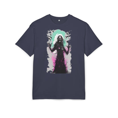 Spooky Witch Oversize Tee - Halloween Shirt, Graphic Tee for Festivals, Trendy Streetwear, Gift for Witch Lovers, Unisex Apparel