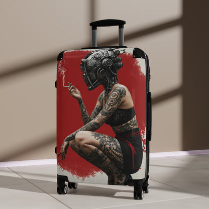 Stylish Travel Suitcase with Futuristic Design - Perfect for Adventurers