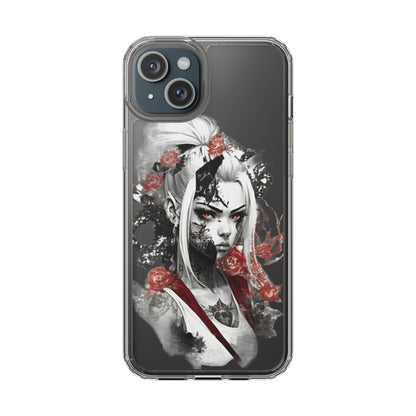Mystical Warrior Clear Phone Case - Stylish & Protective