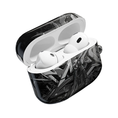 Urban Graffiti Cyber AirPod Cases, Trendy AirPod Holder, Stylish Earbud Case, Customizable Gift for Teens, Music Lover Accessory