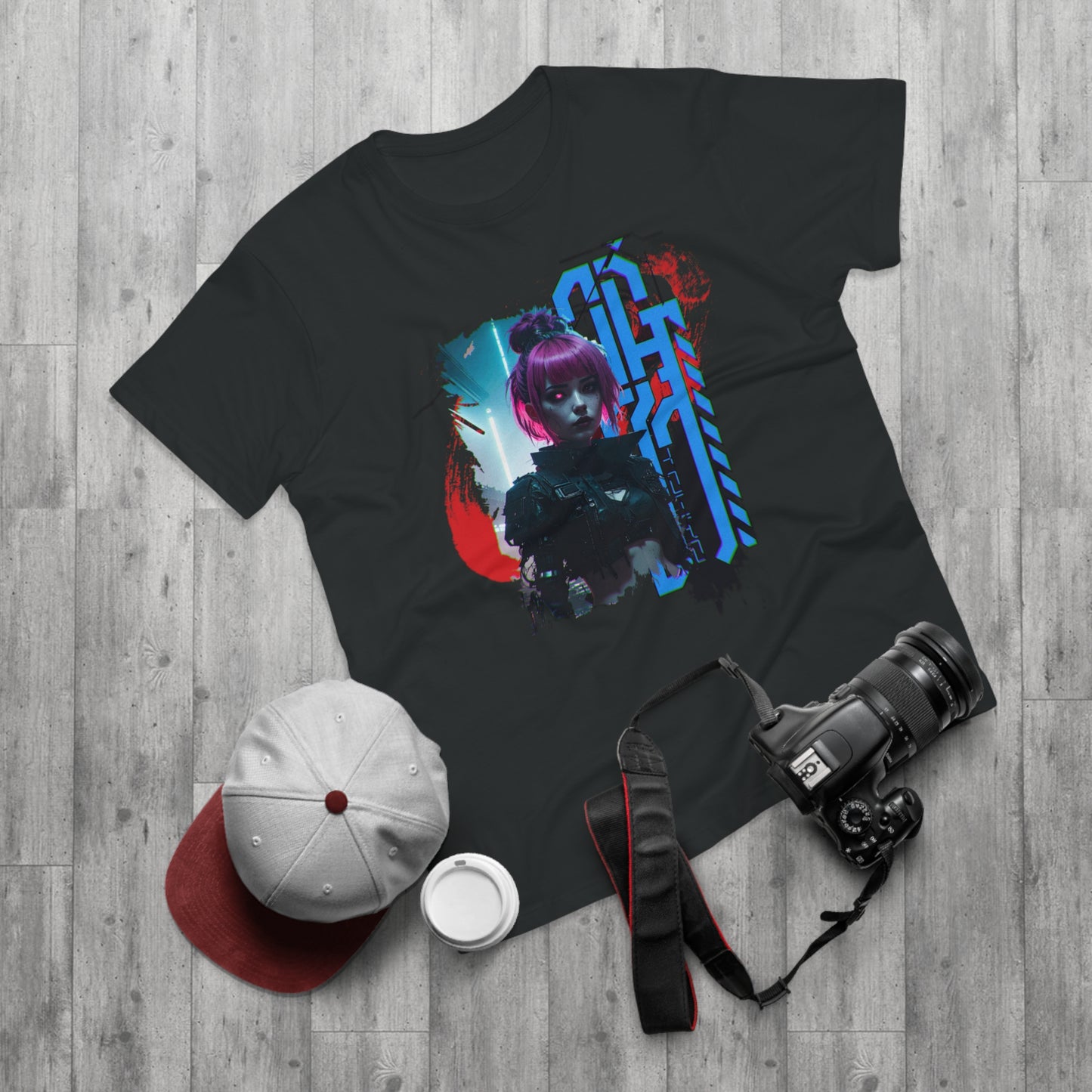 Cyberpunk Art Unisex T-Shirt, Streetwear Tee, Graphic Shirt, Gift for Him, Festival Apparel, Tech-Inspired Fashion