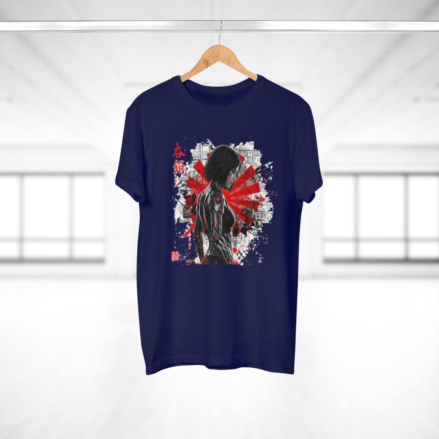 Cyber Samurai Graphic T-Shirt, Unisex Graphic Tee, Anime Shirt, Japanese Art T-Shirt, Gift for Nerds, Cosplay Apparel