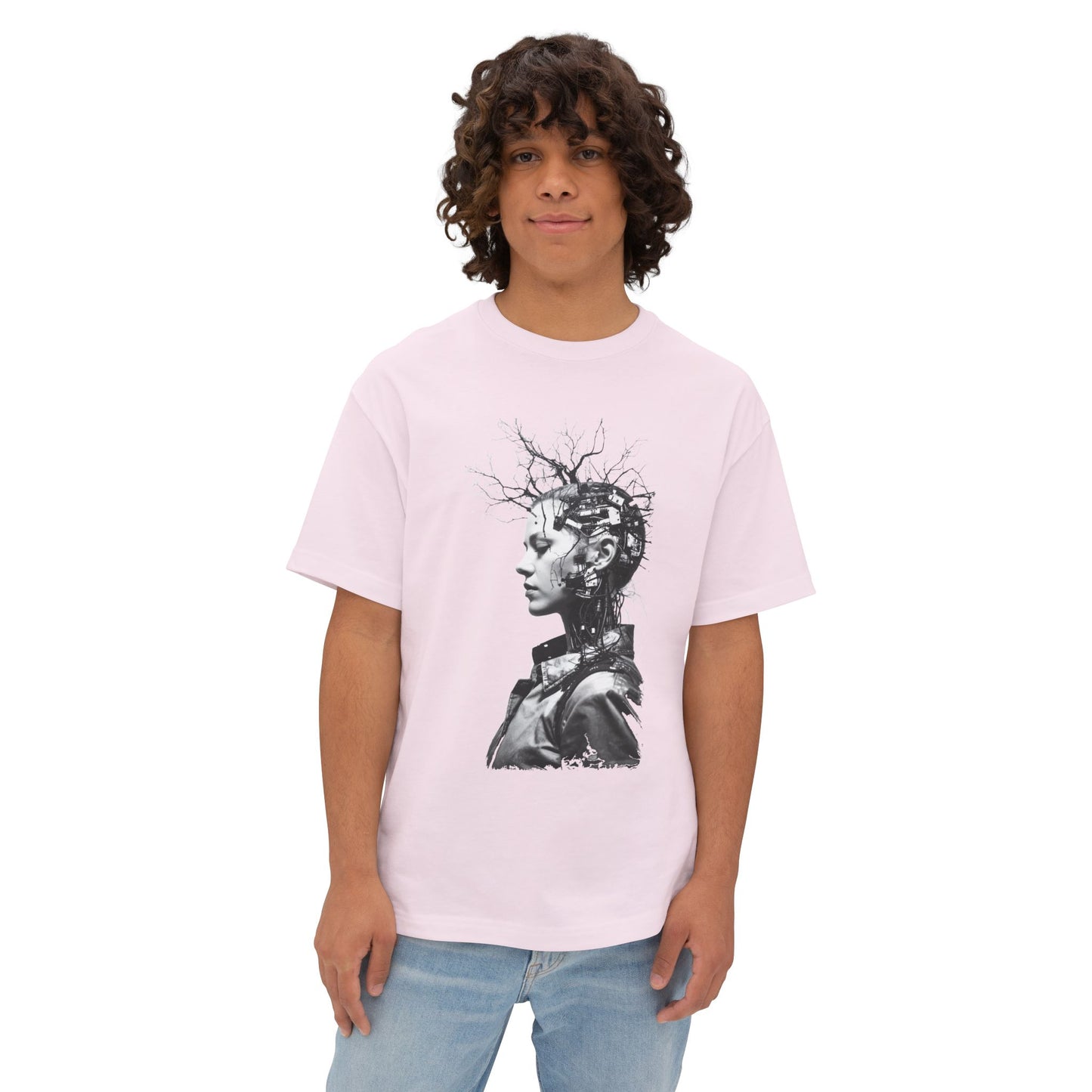 Eco-Friendly Unisex Oversized Tee Featuring Unique Abstract Design, Perfect for Casual Wear, Street Style, and Artistic Expression
