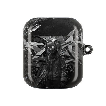 Urban Graffiti Cyber AirPod Cases, Trendy AirPod Holder, Stylish Earbud Case, Customizable Gift for Teens, Music Lover Accessory
