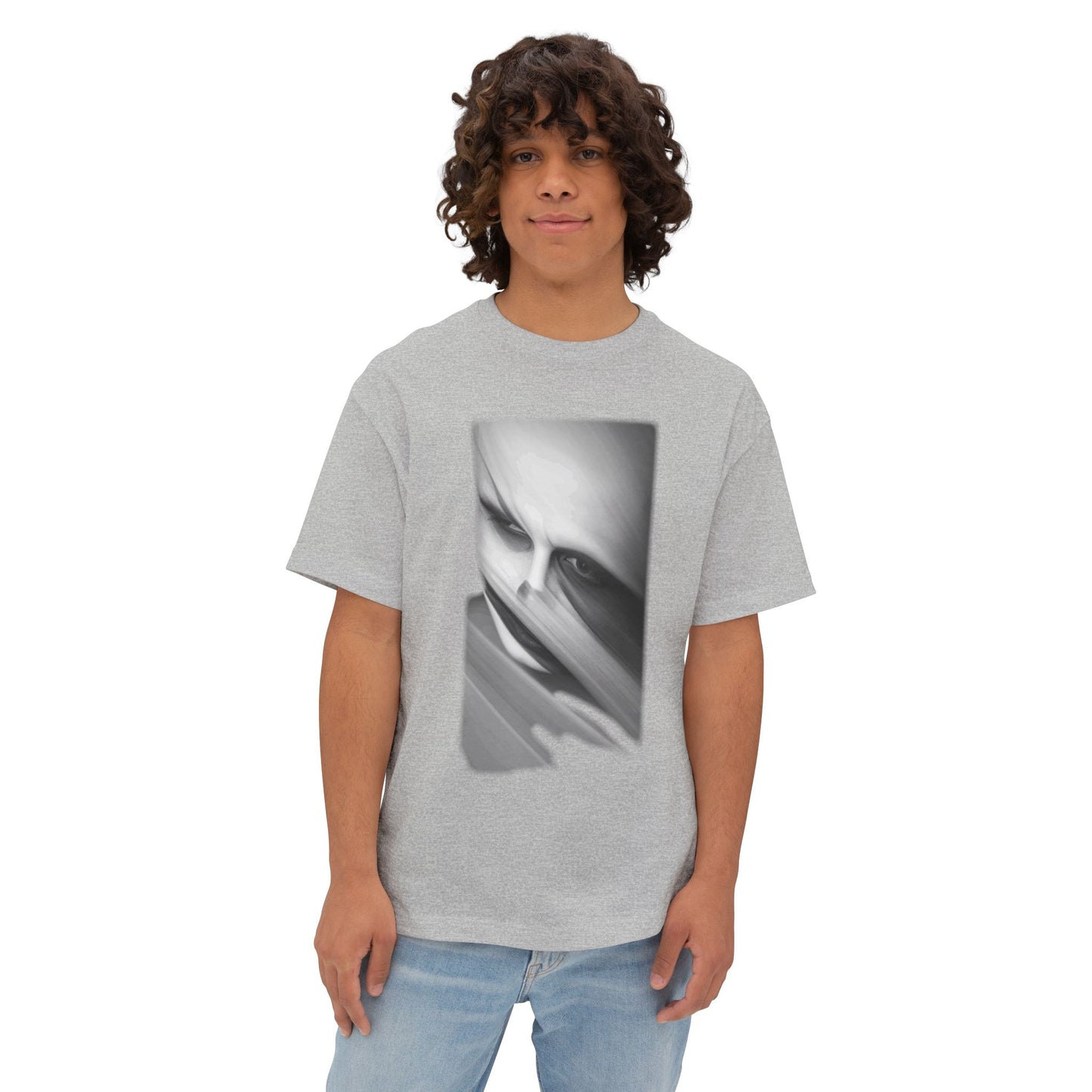 Artistic Unisex Oversized Tee, Trendy Streetwear Top, Graphic Tee for Casual Wear, Aesthetic Gift for Art Lovers, Fashion Statement Shirt