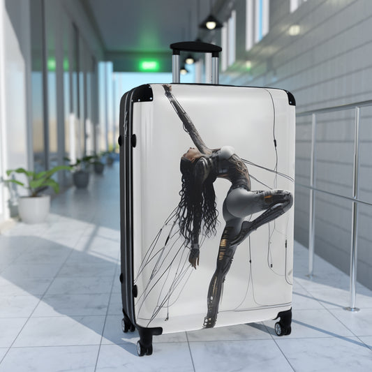 Travel Suitcase - Stylish Cyber Design for Adventurers