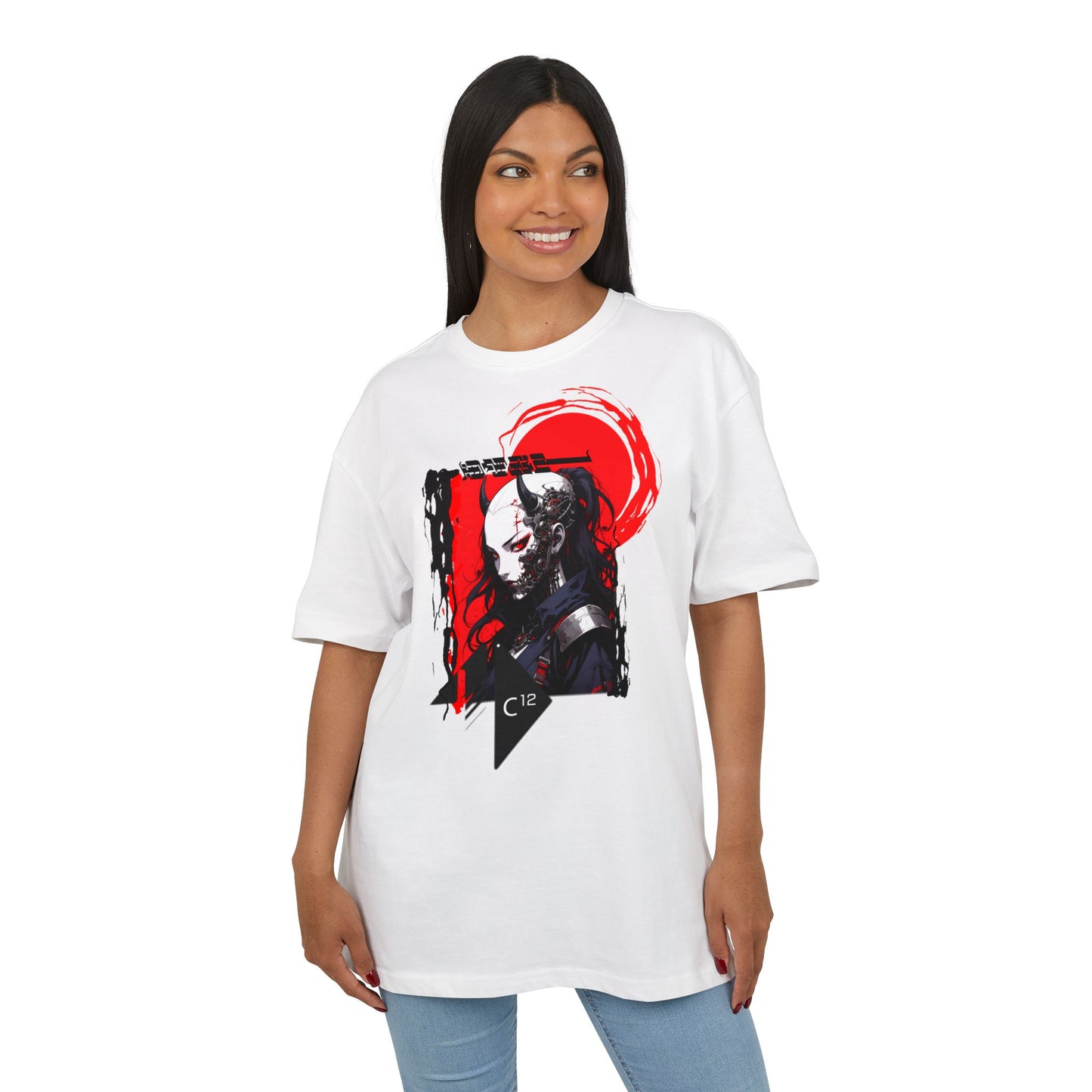 Unisex Graphic Oversized Tee with Artistic Design, Casual Streetwear, Unique Gift for Art Lovers and Gamers, Perfect for Everyday Wear