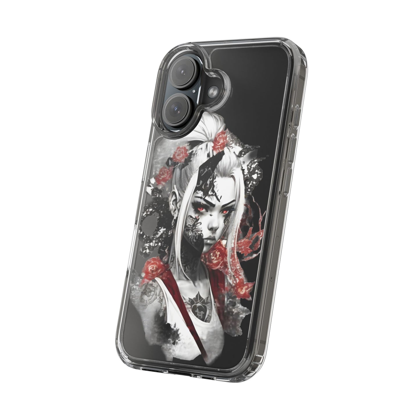 Mystical Warrior Clear Phone Case - Stylish & Protective