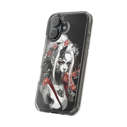 Mystical Warrior Clear Phone Case - Stylish & Protective