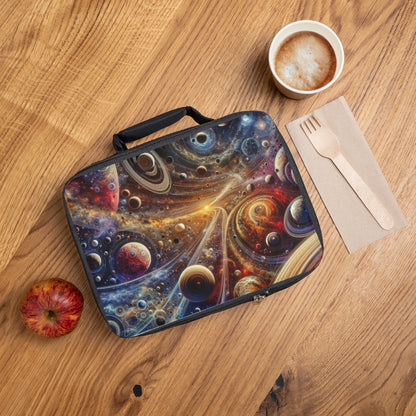 Cosmic Universe Lunch Bag | Insulated Space-Themed Tote, Back to School, Picnic Bag, Gift for Astrophysics Lovers, Unique Meal Container