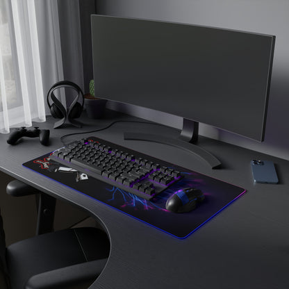 LED Gaming Mouse Pad – Electric Ninja Design for Gamers