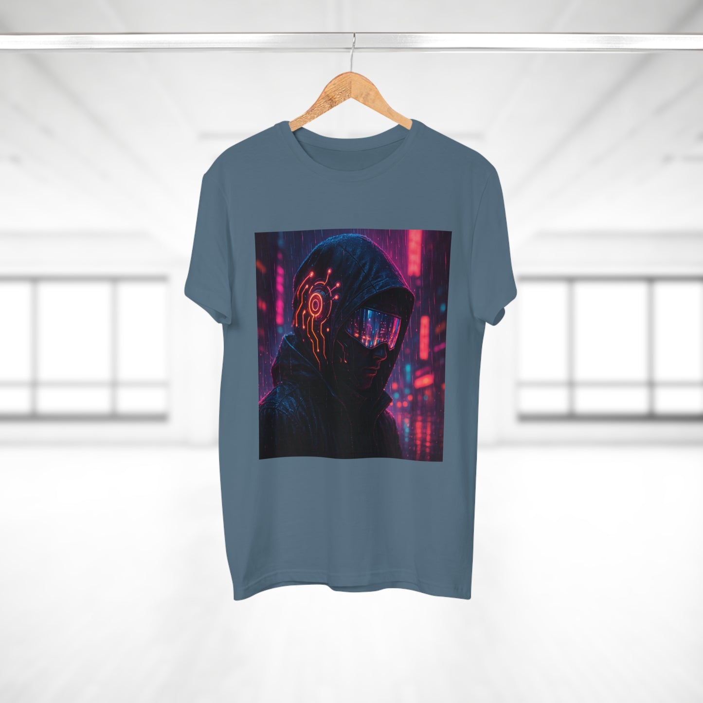 Cyberpunk Graphic Tee for Men & Women, Futuristic Streetwear, Perfect Gift for Gamers, Casual Wear for Tech Enthusiasts, Urban Style T-Shirt