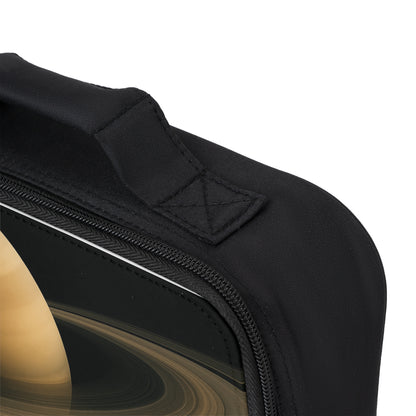 Cosmic Universe Lunch Bag with Saturn Design, Space-Themed Picnic Tote, Ideal for Kids and Adults, Perfect Gift for Astronomers