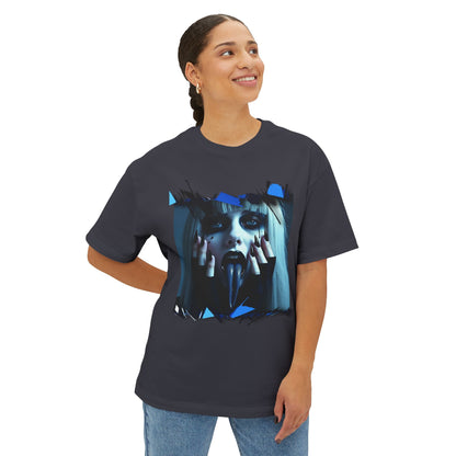 Edgy Oversized Tee - Unisex Graphic Shirt, Streetwear Fashion, Unique Gift for Him/Her, Casual or Trendy Look, Art Enthusiast Apparel