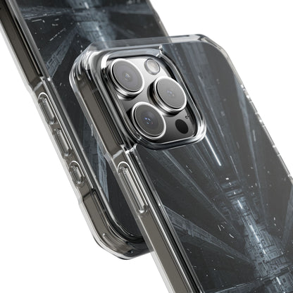 Sci-Fi Phone Case with Magnetic Clear Impact Design, Futuristic Cell Phone Cover, Unique Gifts for Tech Lovers, Holiday Present