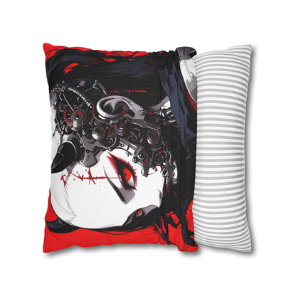 Futuristic Anime Style Pillowcase, Cyberpunk Decor, Gift for Anime Lovers, Home Accessories, Housewarming Present, Cozy Bedroom