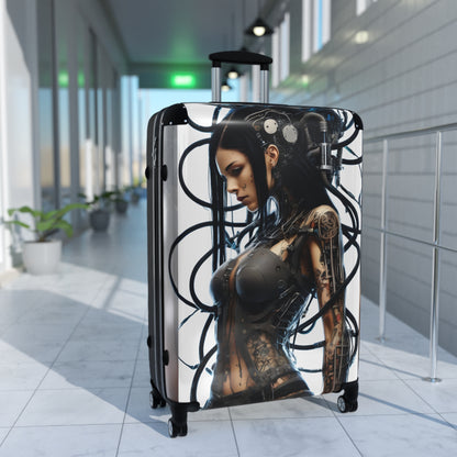 Travel Suitcase - Stylish Cyber Design for Adventurers