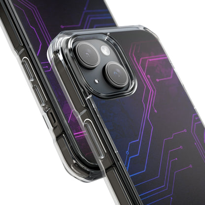Magnetic Clear Phone Case - Tech-Inspired Design for Gamers, Stylish Protection, Gift for Tech Lovers, Phone Accessories, Customizable Case