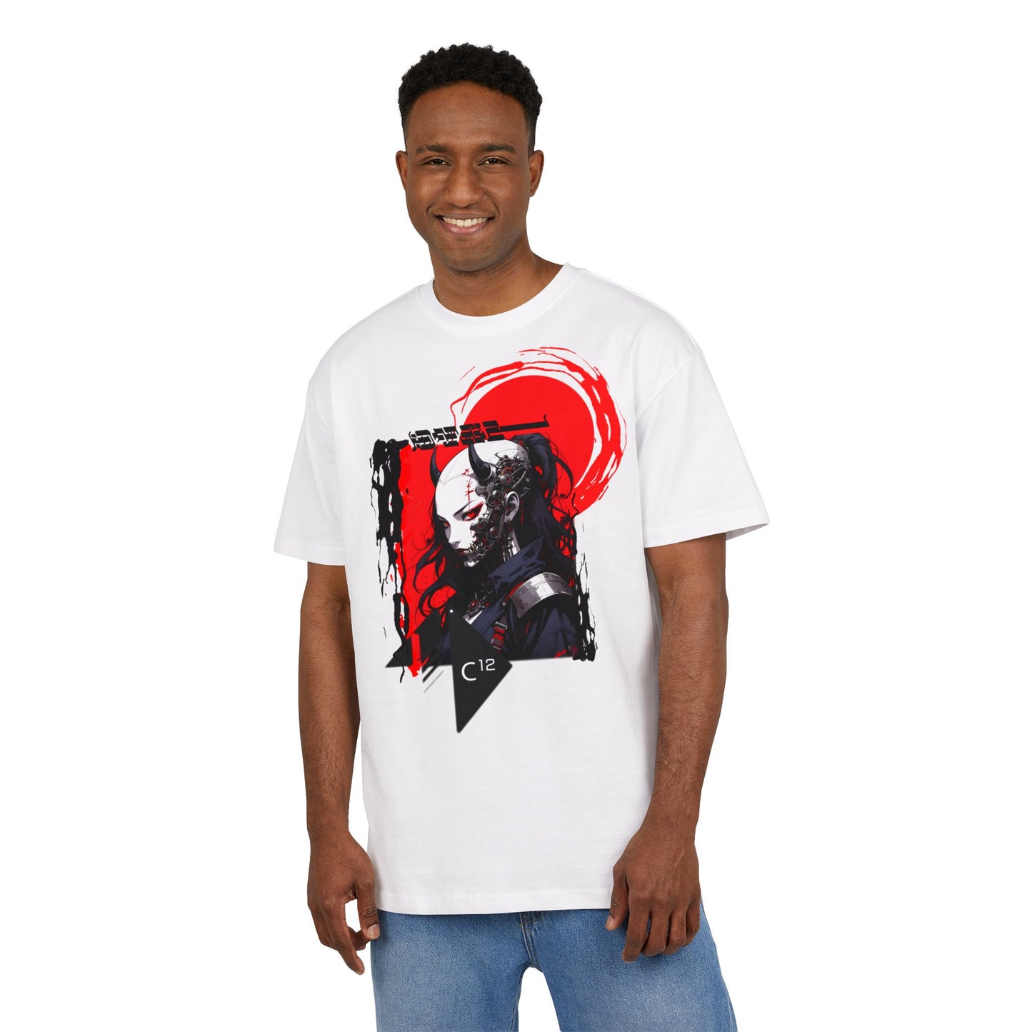 Unisex Graphic Oversized Tee with Artistic Design, Casual Streetwear, Unique Gift for Art Lovers and Gamers, Perfect for Everyday Wear
