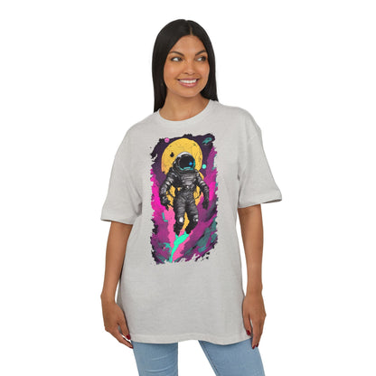 Cosmic Astronaut Tee, Unisex Oversize Tee, Space Graphic Shirt, Retro Astronaut T-Shirt, Gift for Space Lovers, Unique Graphic Tee