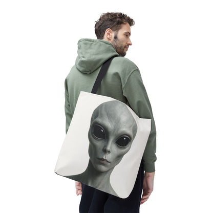 Alien Tote Bag | Intergalactic Style, Eco-Friendly Reusable Bag, Quirky Gift, Space Enthusiast Accessory, Unique Shopping Tote