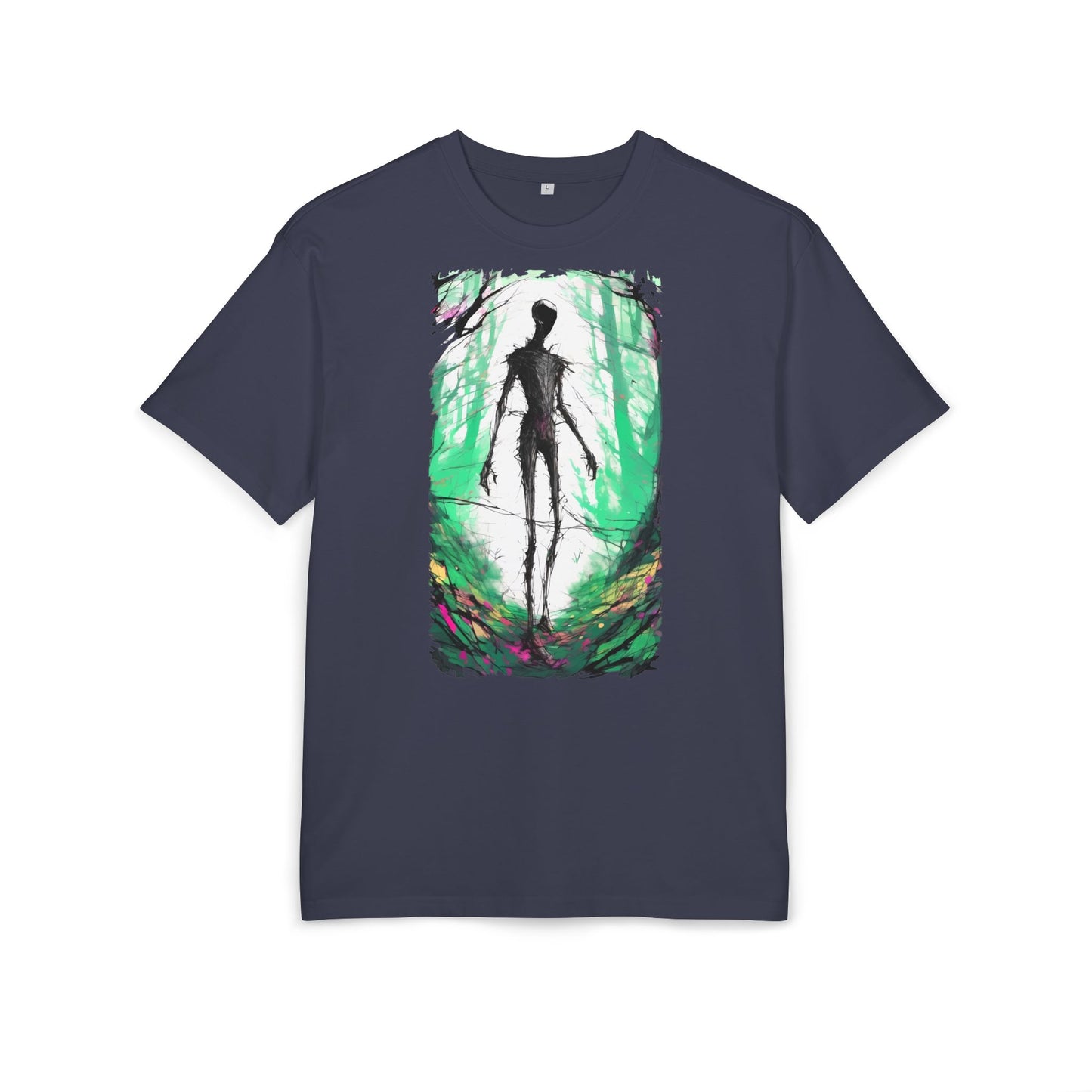 Mystical Forest Oversize Tee, Unisex Heavy Tee, Witchy Fashion, Boho Graphic Shirt, Alternative Style Tee
